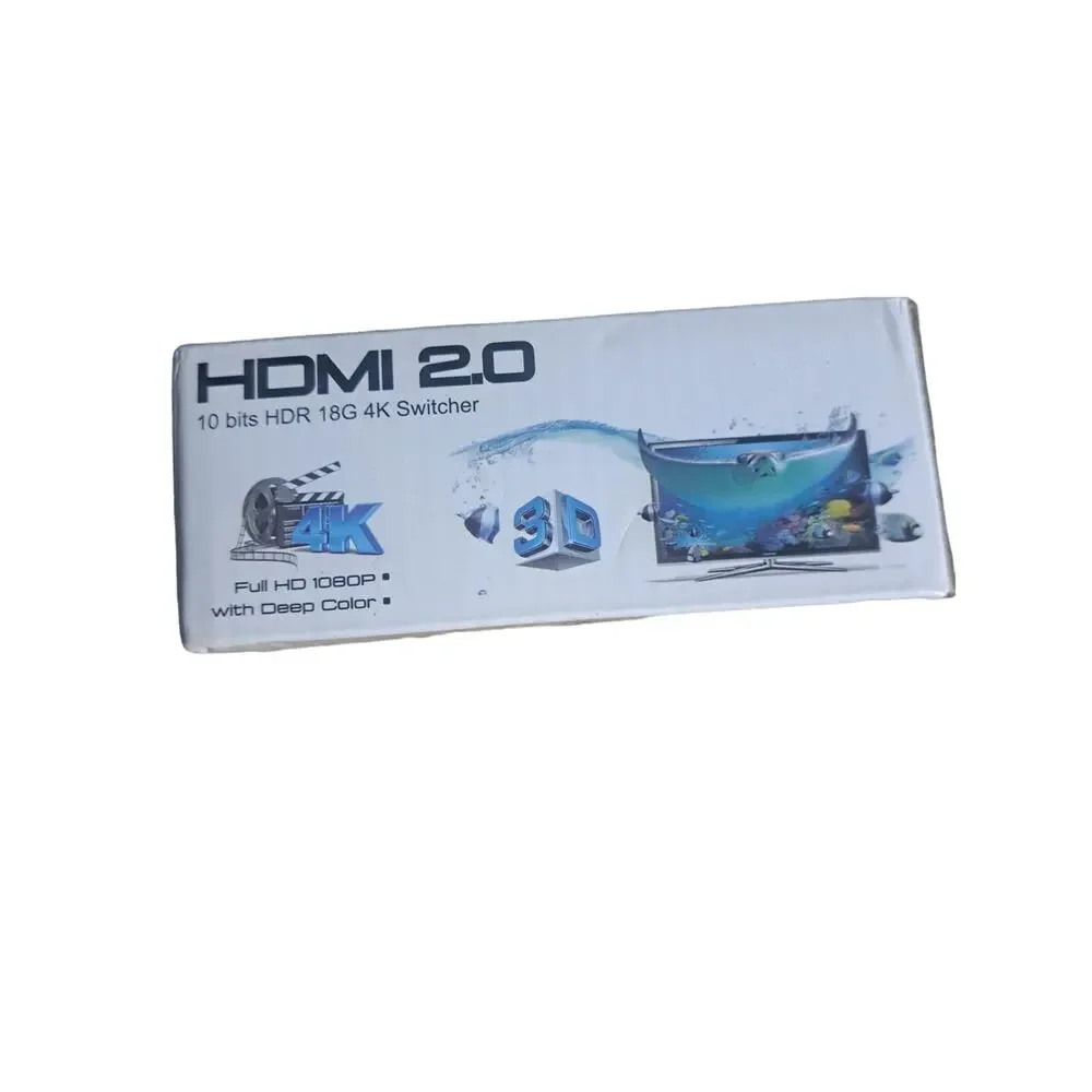 NIB- WELVAN HDMI Switcher 2.0 3x1 Splitter with HDR & CEC WUH3-H2